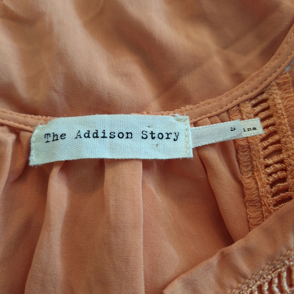 Anthropologie The Addison Story In Flight Flounce Blouse Small *C5 - Picture 7 of 7